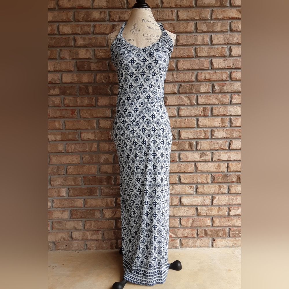 Joie Halter Style Printed Boho Maxi Dress.
